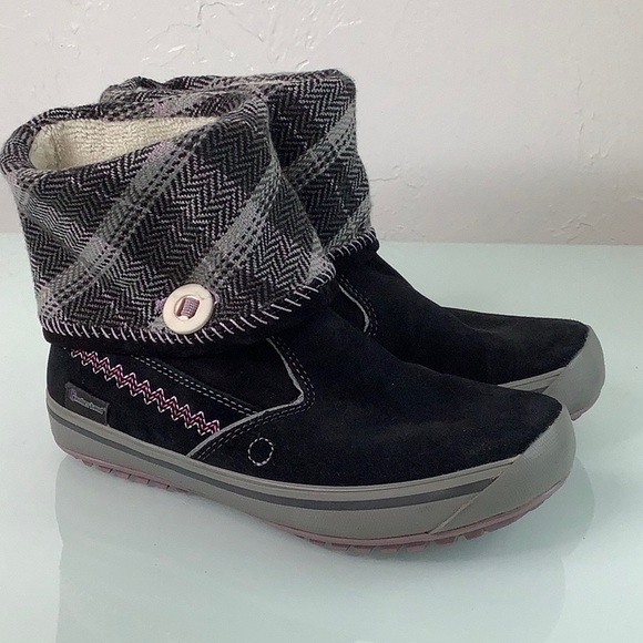 Timberland Smartwool Insulated Fold Over Button booties & pull over boot SZ 6.5M - Picture 3 of 16